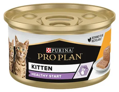 Produktbild von PURINA PRO PLAN Junior Katze, Mousse mit Huhn, 24 Dosen à 85 g