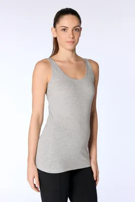 Produktbild von Basic Tanktop aus atmungsaktiver Baumwolle in Jersey-Qualität