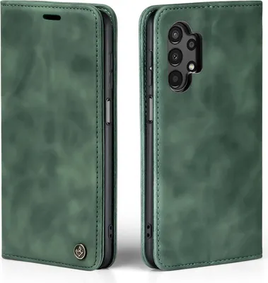 Produktbild von Handy Hülle für Samsung Galaxy A13 Klapphülle Bookcase Flip Cover Handy Tasche Etui Farbe: Grün