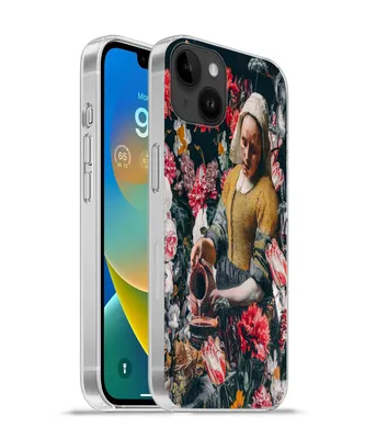 Produktbild von MuchoWow® Handyhülle Schutzhülle Hülle für Apple iPhone 14 Plus - Soft case Milchmädchen - Vermeer - Blumen Silikon Softcase Handy Hülle - Abbildung