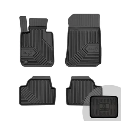 Produktbild von FROGUM No.77 Gummimatten Ganzjahresset von Auto Fußmatten Autofussmatten für BMW 1er E81 2004-2011, für BMW 1er E87 2004-2011