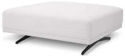 Obrázok produktu pre Casa Padrino luxusná stolička biela / bronzová 108 x 108 x v. 41 cm - Stolička - Podnožka - Luxusný nábytok do obývačky