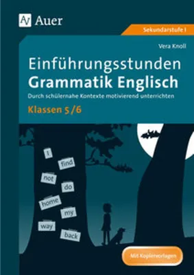 Immagine prodotto di Einführungsstunden Grammatik Englisch Klassen 5-6