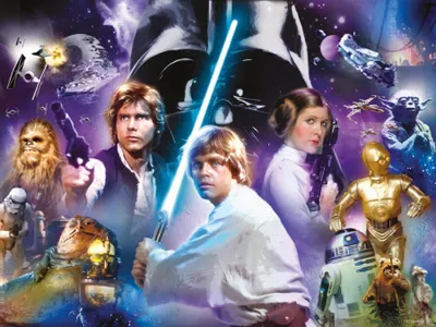 Obrázok produktu pre Lentikulárne puzzle z klasickej trilógie Star Wars s 500 kusmi