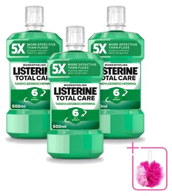 Produktbild von 3 x Listerine Total Care Mundspülung Zahnfleischschutz - 500 ml - Sparpackung - 3 Stücke