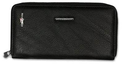 Produktbild von Jennifer Jones Leder Damen Handgelenktasche schwarz 19x10x2,5 OTJ504S
