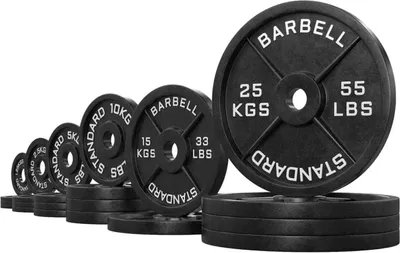 Produktbild von ATLETICA Iron Plates Set | 205 kg Set ∣ 4 x 1,25 kg | 4 x 2,5 kg | 4 x 5 kg | 4 x 10 kg | 2 x 15 kg | 4 x 25 kg
