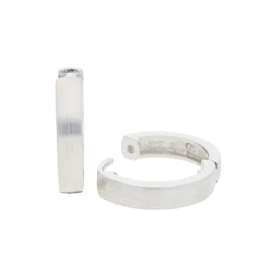 Produktbild von JuwelmaLux Creolen 925 Silber JL10-06-2440 mattiert