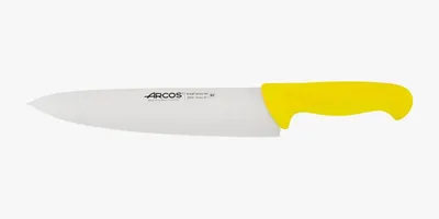 Kochmesser 250 mm, Nitrum-Edelstahl, PP-Griff gelb