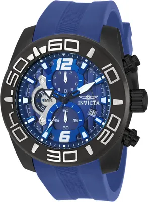 Obrázek produktu pro Invicta Pro Diver 22812 Pánské Hodinky - Quartz Hnutí - Nerezová Ocel s Modrým Ciferníkem - 50 mm