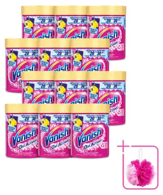 Produktbild von 12 x Vanish Oxi Action Waschbooster Pulver für Buntwäsche - 470 g - Sparpackung - 12 Stücke