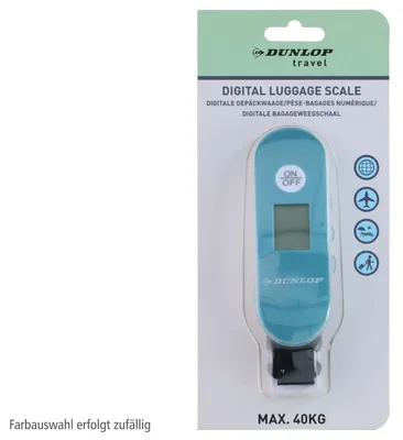 Produktbild von DUNLOP Digitale Gepäckwaage, Schwarz, Grau, Blau