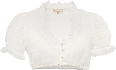 Produktbild von KRÜGER Dirndlbluse für Damen, schlichtes Design in Ecru