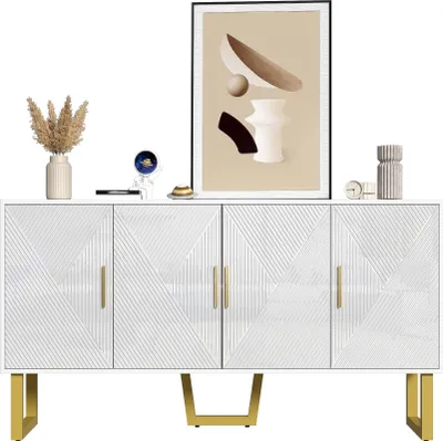 Produktbild von Sideboard 150/40/82 cm, Mehrzweckschrank mit Türen, Küchenschrank, Aufbewahrungsschrank