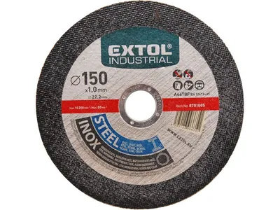Produktbild von Trennscheibe für Stahl/Edelstahl Extol Industrial (8701002) Trennscheibe für Stahl/Edelstahl, 125x1,0x22,2mm
