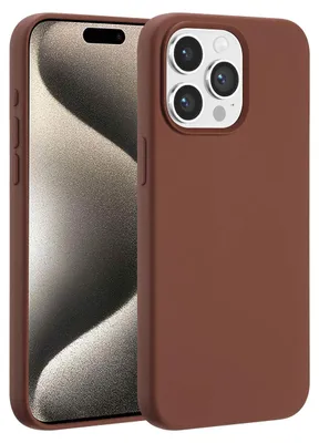 Obrázok produktu pre Accezz Liquid Silicone Backcover met MagSafe pre Apple iPhone 15 Pro Max - New Tea Brown