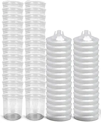30 Deckel & 30 Innenbecher für Farbmischbecher, Spritzpistole