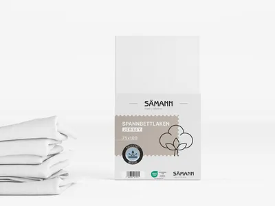 Zdjęcie produktu dla Sämann prześcieradło 75x100 z ochroną przed wilgocią białe