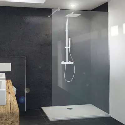 Produktbild von Raumdusche Breuer Panorama 1400x2000 mm Echtglas Intima chromoptik 3450005045041