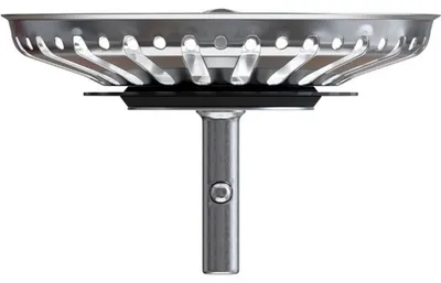 Produktbild von MINISMUS Universal Waschbecken Siebkörbchen Abflussstopfen Edelstahl Waschbeckenstöpsel Waschbeckensieb – Sieb Stöpsel Abfluss Küche Spüle Abflussstopfen Küchenspüle - Edelstahl (84 mm)