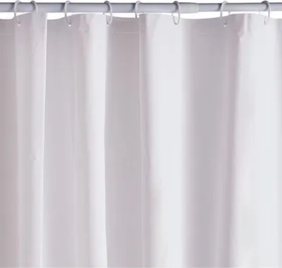 Produktbild von Duschvorhang, Waffelstruktur, Weiß, PEVA, 180 x 200 cm, mit 12 Haken