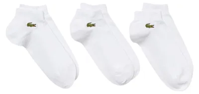 Image de Lacoste - Chaussettes de sport pour homme (lot de 3) GT22568 (43 EU - 45 EU) (blanc)