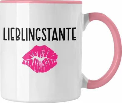 Produktbild von Trendation - Beste Tante Ever Tasse Geschenk Geburtstag Weihnachten Lustig Geschenkideen von Nichte Lieblingstante (Rosa)
