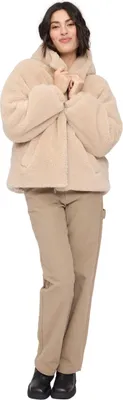 Produktbild von Mazine Faux-Fur Hooded Jacket - Kunstfelljacke, Größe:XS, Farbe:natural