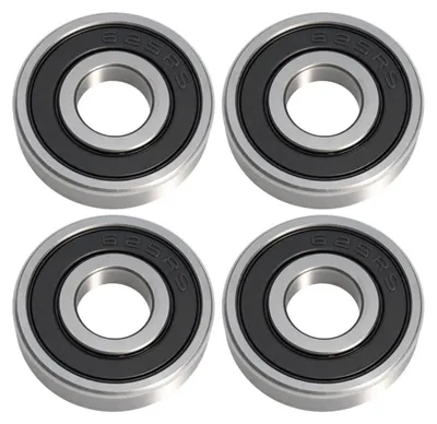 Zdjęcie produktu dla Łożyska kulkowe 625-2RS, wymiary 5x16x5 mm, 4 sztuki, standard ABEC 9, o niskim współczynniku tarcia, uszczelnione