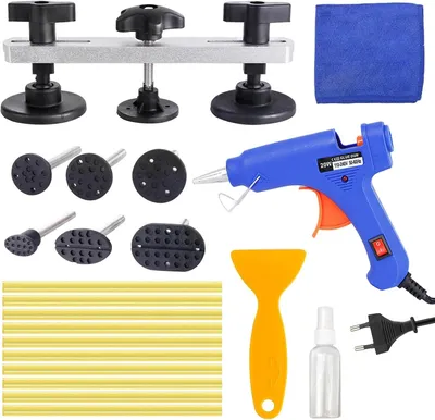 Imagen del producto de Kits de reparación para techos de automóviles, con 7 juntas, que incluyen una pistola de calor, para trabajos de carrocería
