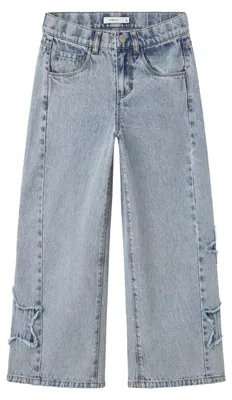 Produktbild von NAME IT Mädchen Nkfbella Skater Destroy Jeans 5288-Im N, Light Blue Denim, 134