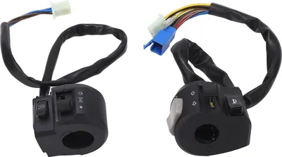 Productafbeelding van 2 stuks motorfiets stuurwisselschakelaar, 7/8 inch (22 mm), links en rechts, voor richtingaanwijzers, claxon en koplampbediening, geschikt voor de 125 YBR125