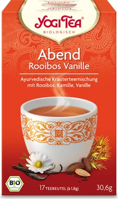 Produktbild von Yogi Tea  Abend Rooibos Vanille Teemischung, 30,6 g
