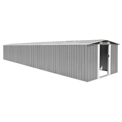 Immagine prodotto di VidaXL Capanno da giardino 257x779x181 cm acciaio zincato grigio