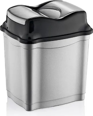 Image de Poubelle / poubelle moderne avec couvercle à poussoir pratique 5 litres