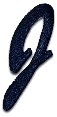 Produktbild von Buchstabe J 4.4x2.1cm: Alphabet Buchstaben Einzeln Auswählbar - Aufnäher, Bügelbild, Aufbügler, Applikationen, Patches, Flicken, Zum Aufbügeln