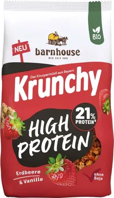 Produktbild von Krunchy High Protein - Erdbeer & Vanille 450g