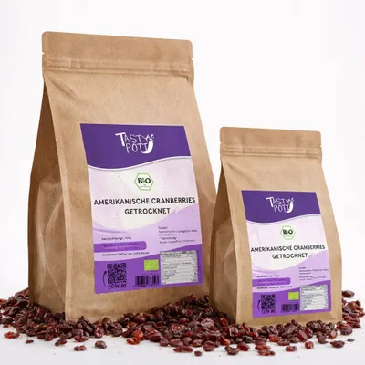 Produktbild von Tasty Pott Amerikanische  Cranberries, getrocknet - im Beutel