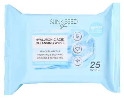 Immagine prodotto di Sunkissed Haut: Salviette detergenti all'acido ialuronico - 25 pezzi