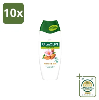 Obrázek produktu pro 10 kusů sprchového gelu Palmolive Naturals Mandle a mléko - 500 ml - balení