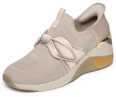 Produktbild von Skechers Women's A Wedge-Enzie Hands Free Slip-ins Sneaker, Taupe, 39.5 EU