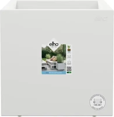 Image de Pot de fleurs Vivo Next Square, 40 cm, Ø 39 x H 38 cm, Intérieur/Extérieur, 100% Recyclé, Blanc