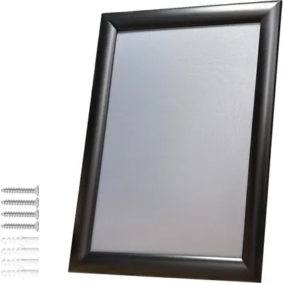 Fotorahmen A4 21x29,7 cm Aluminium schwarz, Klickrahmen, 25 mm breit