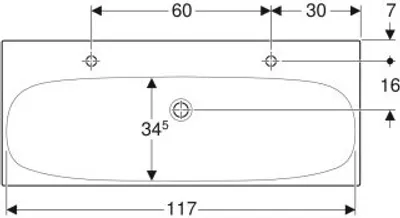 Produktbild von Geberit 501880006 Acanto Waschtisch 120x48cm