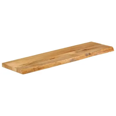 Immagine prodotto di Piano Tavolo Bordi Vivi 120x30x2,5cm in Legno Massello di Mango