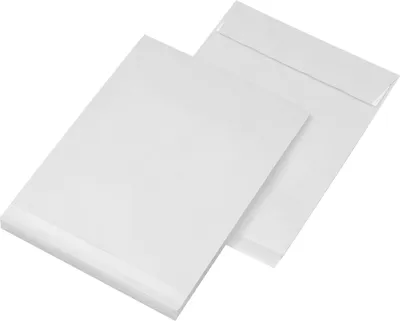 Image de SECURITEX Enveloppe d'expédition à soufflet B4 blanc sans fenêtre Pli : 50 mm 5 enveloppes d'expédition