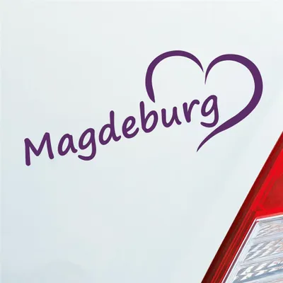 Produktbild von Auto Aufkleber Quedlinburg Herz Heart City Stadt Motorrad 19x8 cm Lila Sticker Heckscheibenaufkleber