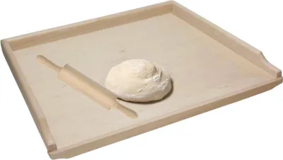 Obrázok produktu pre Doska na pečenie + valček na pečivo Doska na cestoviny Pracovná doska Doska na krájanie 70 cm Kuchynská doska Drevo Buk