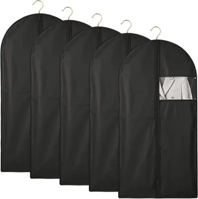 Imagen del producto de Bolsas para ropa, 5 unidades, 60 x 80 cm, resistentes a la polilla, para el almacenamiento de ropa