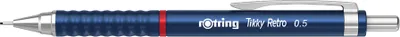 Produktbild von Rotring Tikky Retro, Blau, Kunststoff, Grau, 2B, 0,5 mm, Rund